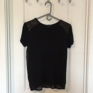 See-through Sides Spandex Shirt